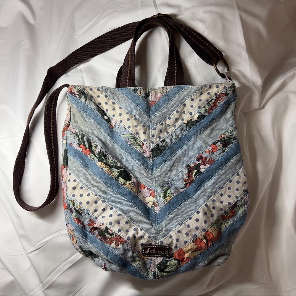 Sakroots Multicolor Chevron Patchwork Bag - image 1